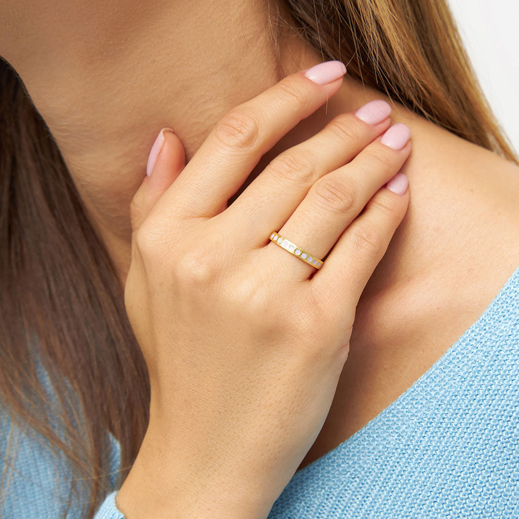 Pattern Ring Gold:指輪