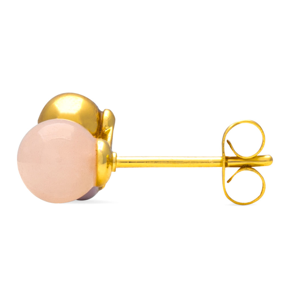Bouquet Rose Quartz earring:ピアス/1個販売