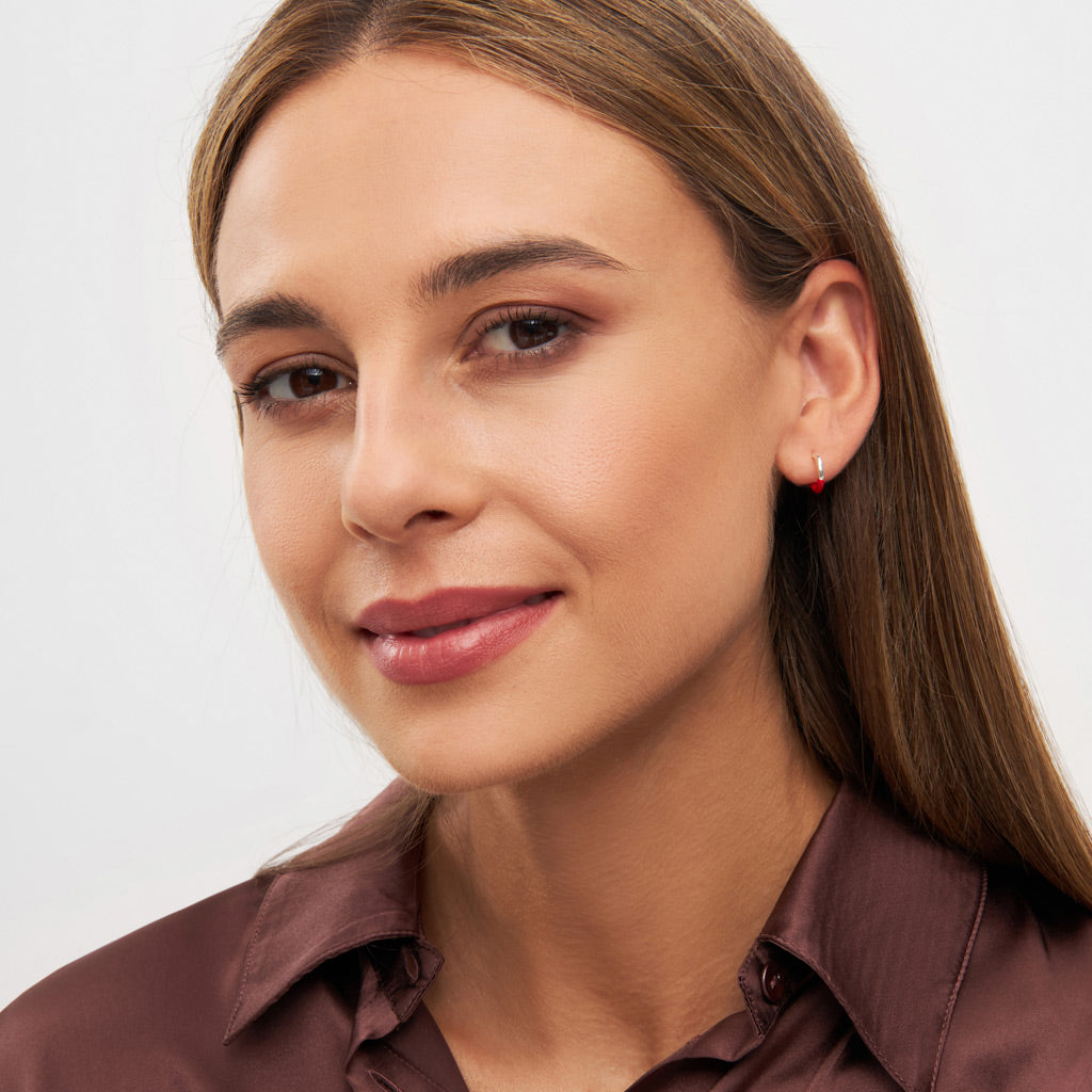 Color Hoop Half Dip:ピアス/1個販売