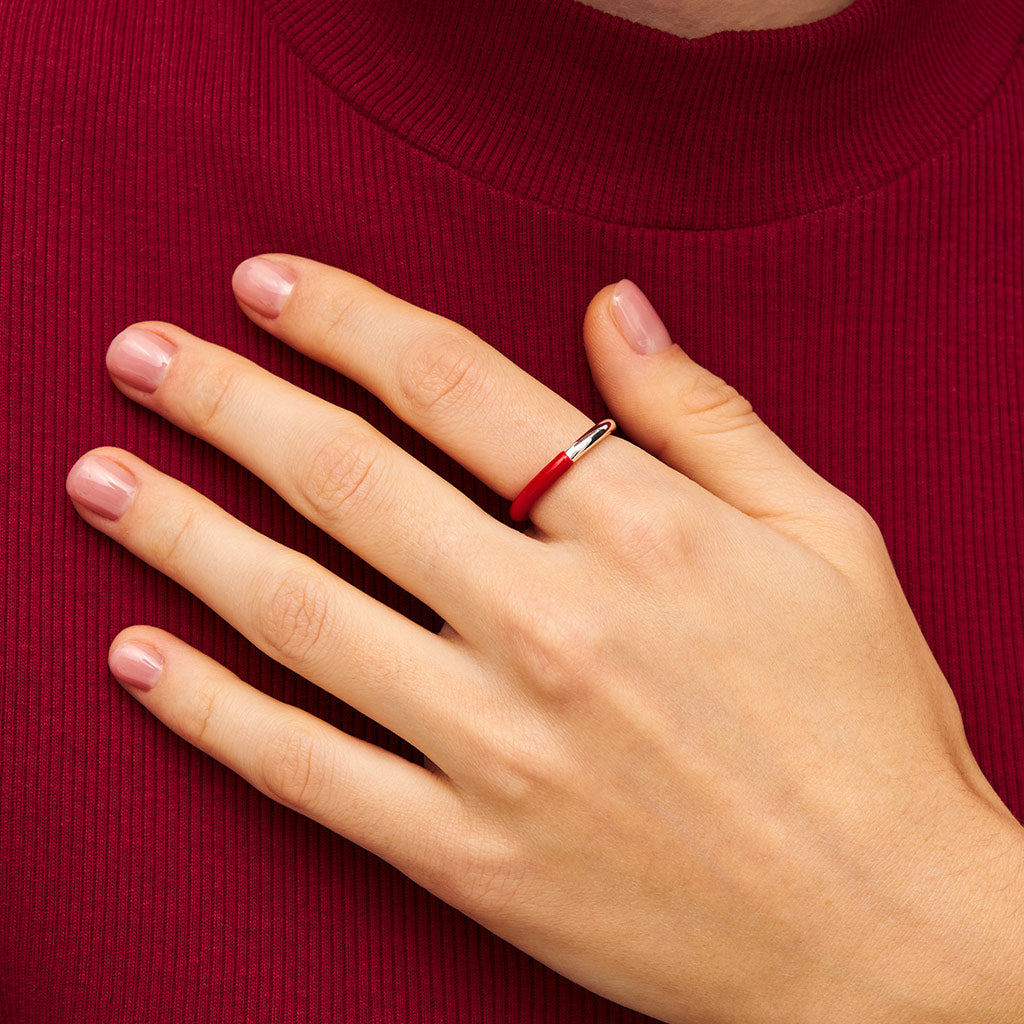 Double Color Ring silver:指輪