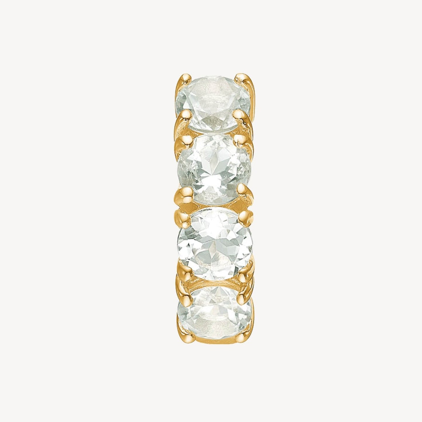 GEM hoop （プラシオライト）：ピアス/1個販売