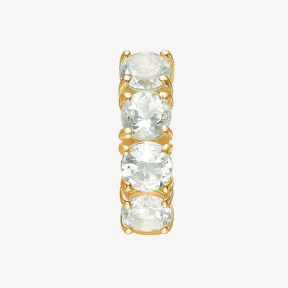 GEM hoop （プラシオライト）：ピアス/1個販売
