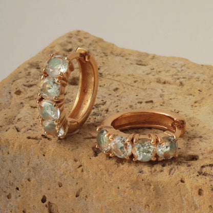 GEM hoop （プラシオライト）：ピアス/1個販売