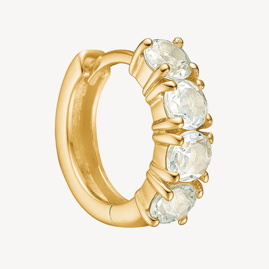 GEM hoop （プラシオライト）：ピアス/1個販売