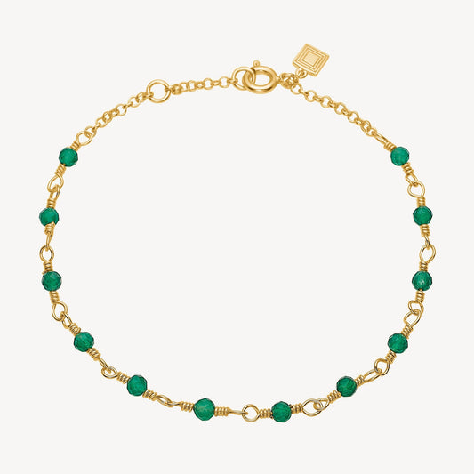 Saga bracelet（グリーンアゲート）：ブレスレット